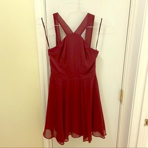 Lulus Maroon Cocktail Dress